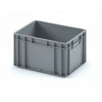 Евроконтейнер EC-4322.3 400x300x220 мм с закрытыми ручками, усиленное дно