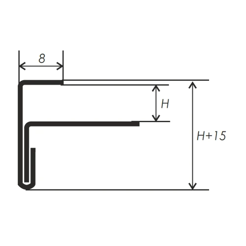 Профиль для защиты ступеней PF-2 2,7м