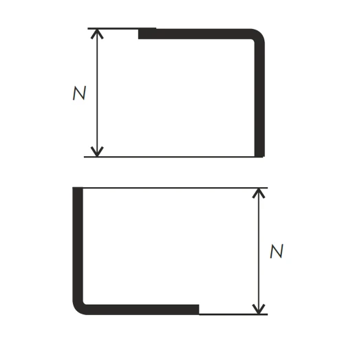 Наружный угол L-1 для плитки и керамогранита 2,7м