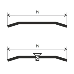 Порог PR-1 плоский 2,5м