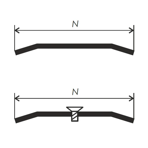 Порог PR-1 плоский 2,5м