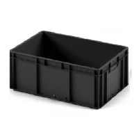 Евроконтейнер EC-6422.4 600x400x220 мм с закрытыми ручками, сплошной