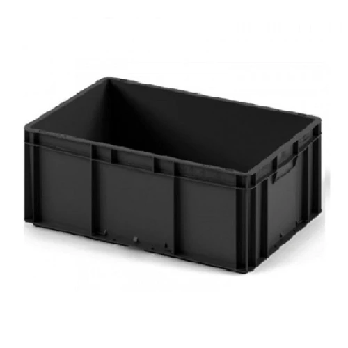 Евроконтейнер EC-6422.4 600x400x220 мм с закрытыми ручками, сплошной