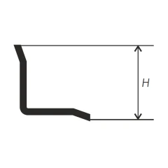 Внутренний угол L-4 для плитки и керамогранита 3м