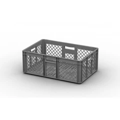 Евроконтейнер EC-6422 600x400x220 мм перфорированный