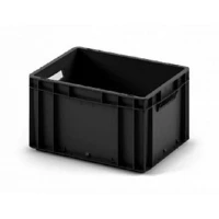 Евроконтейнер EC-4322.3 400x300x220 мм с открытыми ручками, усиленное дно