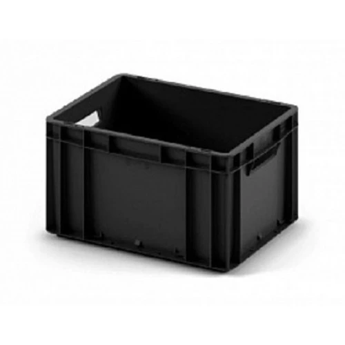 Евроконтейнер EC-4322.3 400x300x220 мм с открытыми ручками, усиленное дно