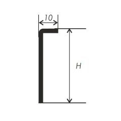 Плинтус Г-образный PL-1 встраиваемый в нишу 2,7м