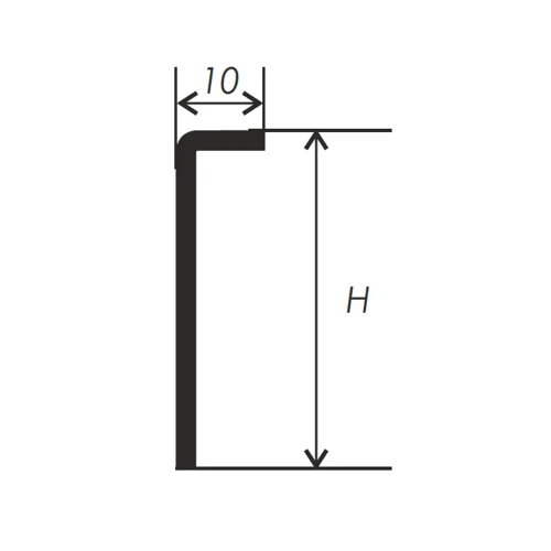 Плинтус Г-образный PL-1 встраиваемый в нишу 2,7м