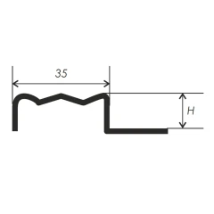 Профиль для защиты ступеней PW-5 3м