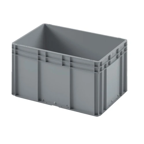 Евроконтейнер EC-6432.3 600x400x320 мм с закрытыми ручками, усиленное дно
