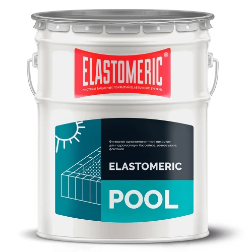 Гидроизоляции бассейнов, резервуаров, фонтанов - Elastomeric Pool 20 кг