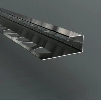 Наружный С-образный профиль PС-3 для плитки и керамогранита с фиксатором 3м