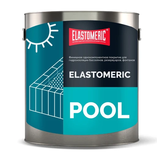 Гидроизоляции бассейнов, резервуаров, фонтанов - Elastomeric Pool 3 кг