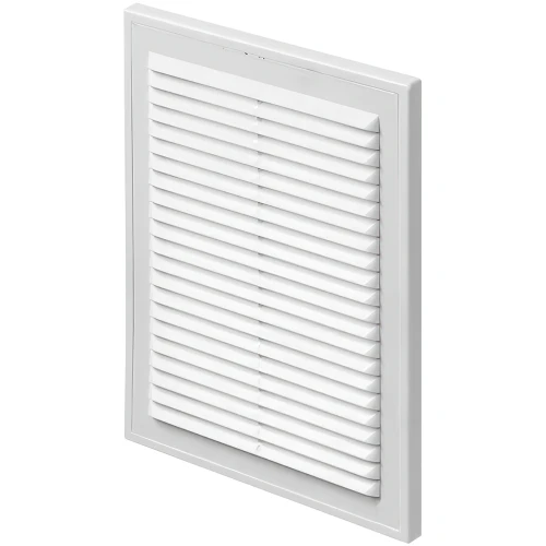 Решетка вентиляционная пластиковая в рамке с сеткой 150x200 ABS