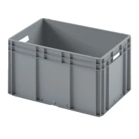 Евроконтейнер EC-6432.3 600x400x320 мм с открытыми ручками, усиленное дно