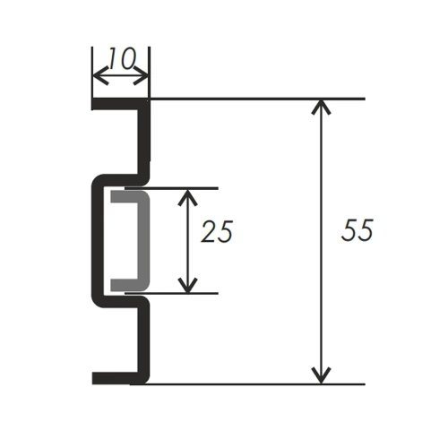 Плинтус PZ-3 c кабель-каналом 2,7м