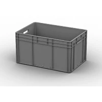 Евроконтейнер EC-6432 600x400x320 мм с открытыми ручками