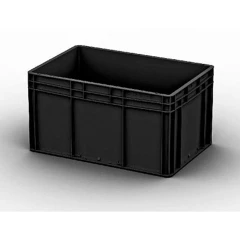 Евроконтейнер EC-6432 600x400x320 мм с закрытыми ручками