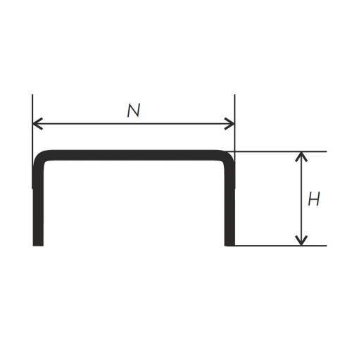 Декоративный П-образный профиль U-2 2,7м