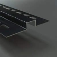 Декоративный П-образный профиль U-3 с фиксацией под покрытие 2,7м