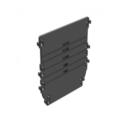 Торцевая заглушка универсальная для лотка водоотводного DN100