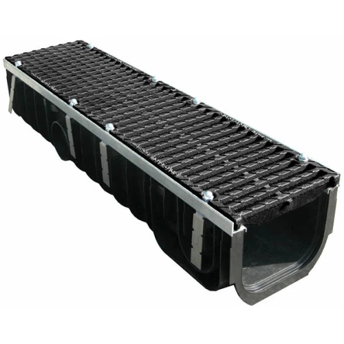 Лоток пластиковый MAX 200 с чугунными решетками (Е – до 60 т)