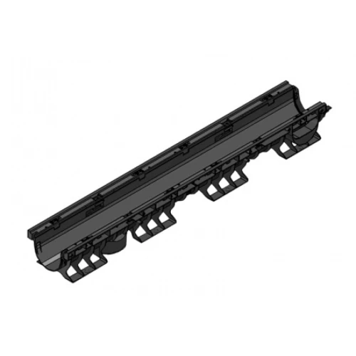 Лоток водоотводный пластиковый PolyMax Basic DN100 H120