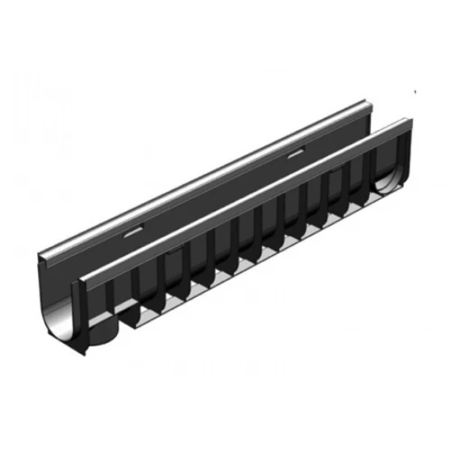 Лоток водоотводный пластиковый Gidrolica Standart DN100 H185 усиленный