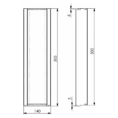 Мелкосидящий лоток BGF DN100, h 80, без уклона