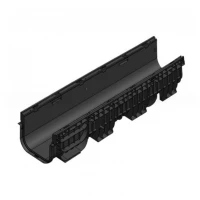 Лоток водоотводный пластиковый PolyMax Basic DN200 H200