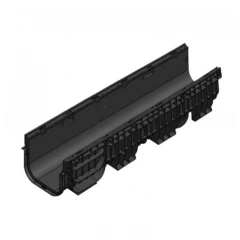 Лоток водоотводный пластиковый PolyMax Basic DN200 H200