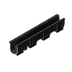 Лоток водоотводный пластиковый PolyMax Basic DN100 H200