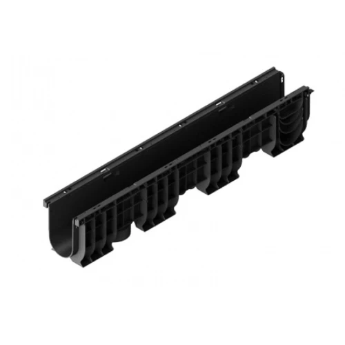 Лоток водоотводный пластиковый PolyMax Basic DN100 H200