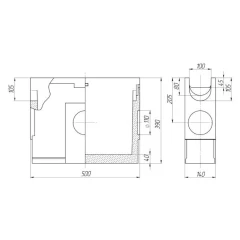 Пескоуловитель CompoMax Basic ПУ-10.14.39-П полимербетонный