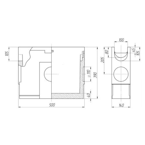 Пескоуловитель CompoMax Basic ПУ-10.14.39-П полимербетонный