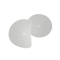 Заплатка для крепежных элементов ELASTOMERIC CHIPS, круглая 90х90 мм белая, 50 шт