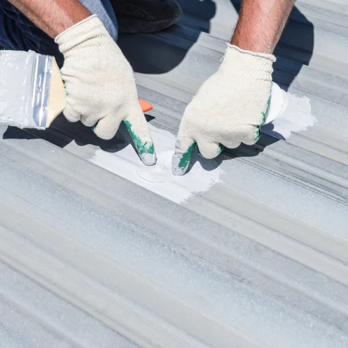 Заплатка для крепежных элементов ELASTOMERIC CHIPS, круглая 90х90 мм белая, 50 шт