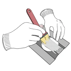 Заплатка для крепежных элементов ELASTOMERIC CHIPS, квадрат 70х70 мм белый, 50 шт