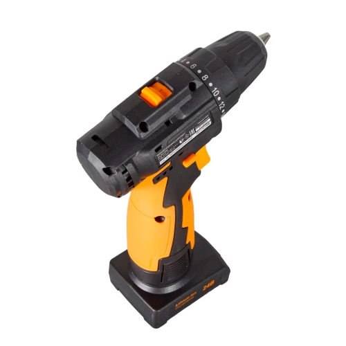 Дрель-шуруповерт аккумуляторная ДА-24Л-2К/Б (2,0 А/ч) (бесщеточный двигатель) Вихрь