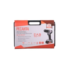 Дрель-шуруповерт аккумуляторная ДА-20-2ЛК-БП (2,0 А/ч) (бесщеточный двигатель, 70Нм) Ресанта