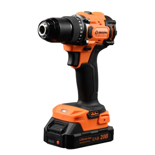 Дрель-шуруповерт аккумуляторная ДА-20Л-2К/БП (2,0 А/ч) (бесщеточный двигатель, 70Нм) Вихрь