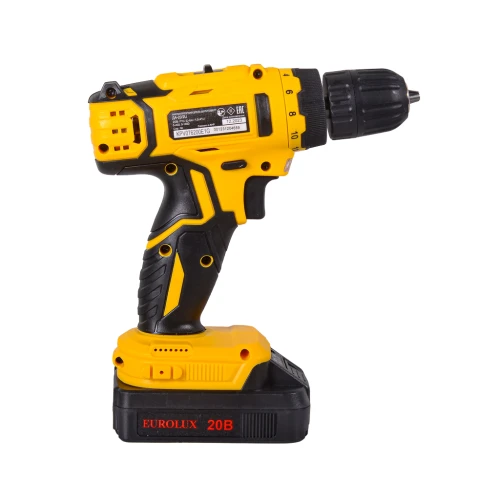 Дрель-шуруповерт аккумуляторная ДА-20/2Li Eurolux