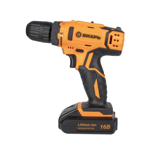 Дрель-шуруповерт аккумуляторная ДА-16Л-2К (2,0 А/ч) Вихрь