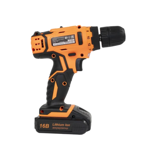 Дрель-шуруповерт аккумуляторная ДА-16Л-2К (2,0 А/ч) Вихрь