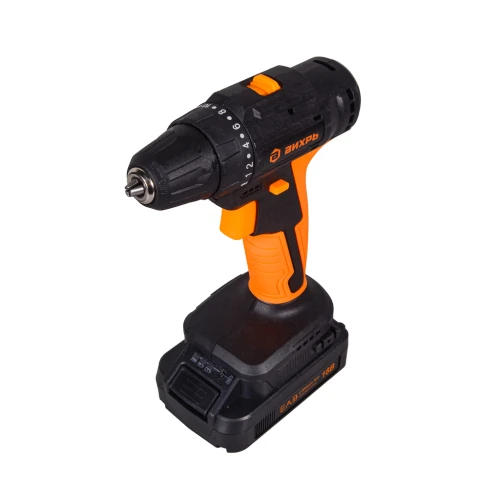 Дрель-шуруповерт аккумуляторная ДА-18Л-2К/Б (2,0 А/ч) (бесщеточный двигатель) Вихрь