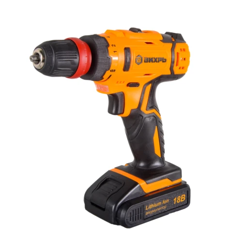 Дрель-шуруповерт аккумуляторная ДА-18Л-2КC (2,0 А/ч) (съёмный патрон) Вихрь