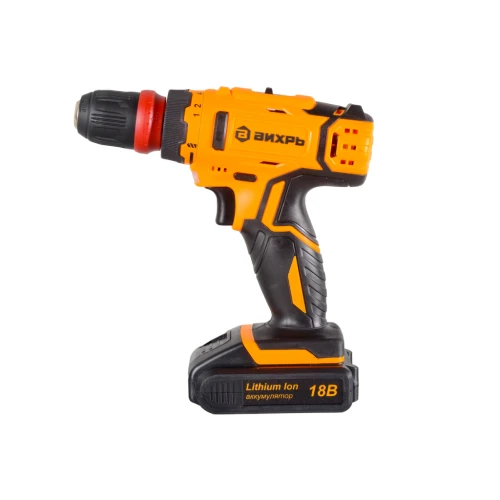 Дрель-шуруповерт аккумуляторная ДА-18Л-2КC (2,0 А/ч) (съёмный патрон) Вихрь