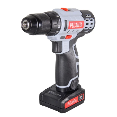 Дрель-шуруповерт аккумуляторная ДА-24-2ЛК Ресанта