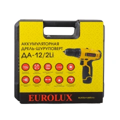 Дрель-шуруповерт аккумуляторная ДА-12/2-1Li Eurolux